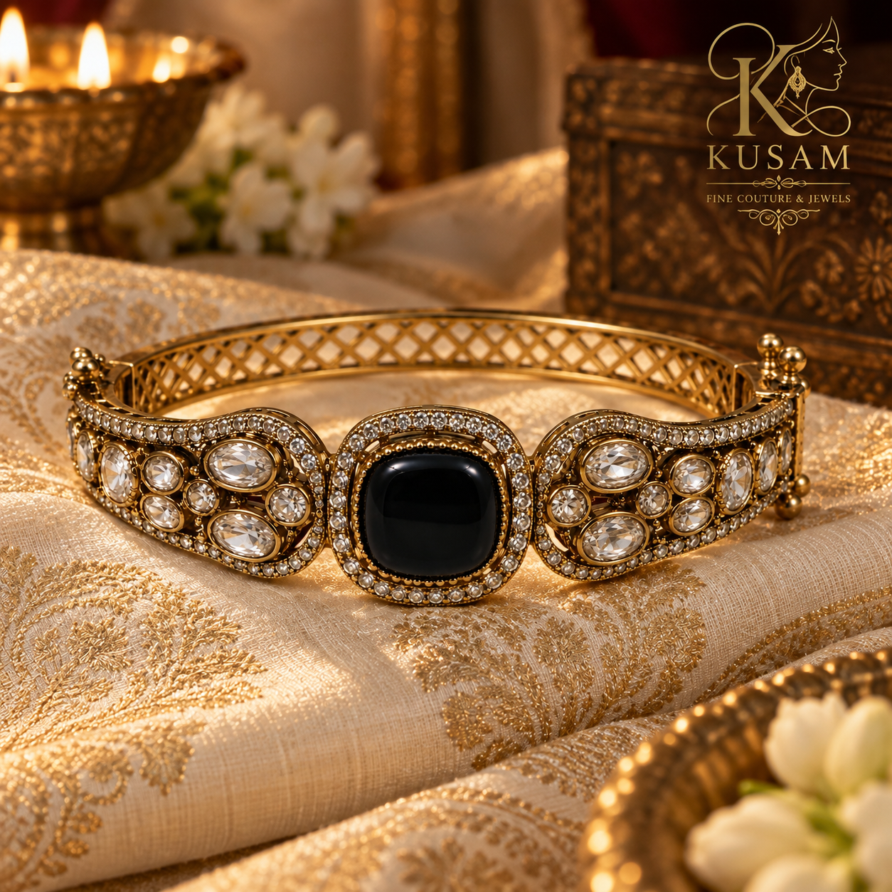Noir Royale Statement Bangle thumbnail 2