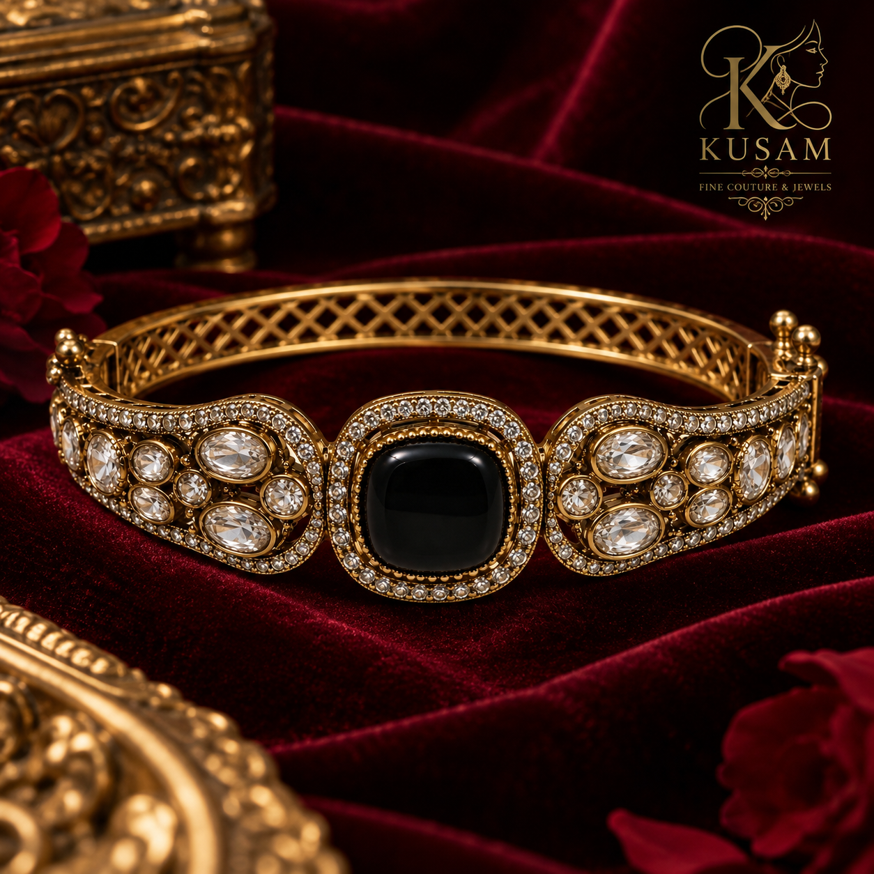 Noir Royale Statement Bangle